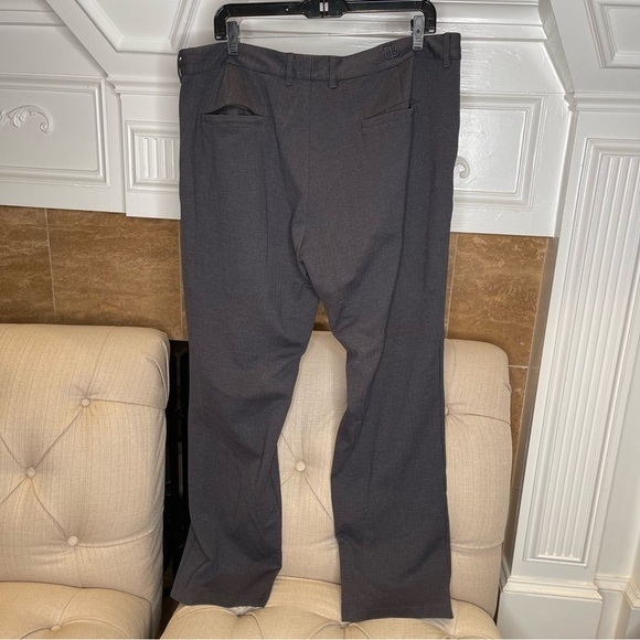 Betabrand Dress Pant Straight Charcoal Gray Size 38x30 - Picture 2 of 11